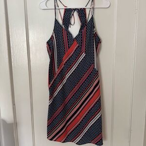 Abercrombie & Fitch Strappy Chevron Striped Shift Dress-XS